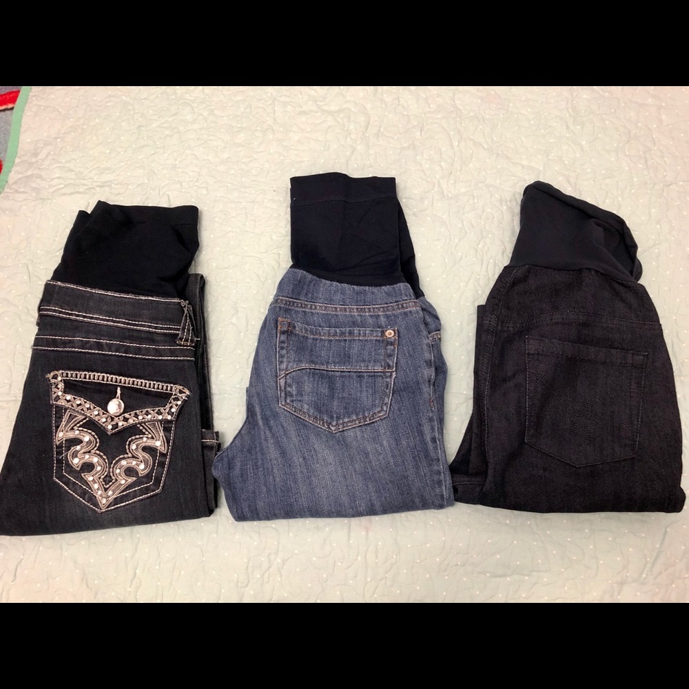 3 Jean Maternity Tala Pregnancy Size Small Pants - Picture 2 of 2